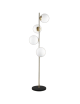 Lampada da terra con 4 sfere oro argento nero in vetro bianco piantana design moderno per salotto camera