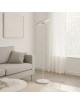 Lampada da terra LED con telecomando piantana design moderno bianco nero per camera soggiorno ufficio