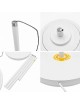 Lampada da terra LED con telecomando piantana design moderno bianco nero per camera soggiorno ufficio