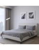 Lampada da terra LED con telecomando piantana design moderno bianco nero per camera soggiorno ufficio