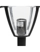 Lampione da giardino 86 cm per esterno attacco lampadina E27 lanterna paletto moderno grigio antracite bianco