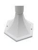 Lampione da giardino 86 cm per esterno attacco lampadina E27 lanterna paletto moderno grigio antracite bianco