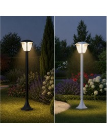 Lampione da giardino 86 cm per esterno attacco lampadina E27 lanterna paletto moderno grigio antracite bianco