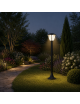 Lampione da giardino 86 cm per esterno attacco lampadina E27 lanterna paletto moderno grigio antracite bianco