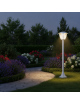Lampione da giardino 86 cm per esterno attacco lampadina E27 lanterna paletto moderno grigio antracite bianco