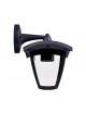 Applique da parete per esterno a lanterna attacco lampadina E27 lampada design moderno da giardino grigio antracite bianco