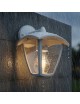 Applique da parete per esterno a lanterna attacco lampadina E27 lampada design moderno da giardino grigio antracite bianco