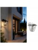 Applique da parete per esterno a lanterna attacco lampadina E27 lampada design moderno da giardino grigio antracite bianco