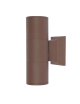 Applique da parete a cilindro per esterno luce sopra e sotto con attacco GU10 nero bianco grigio marrone