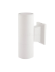 Applique da parete a cilindro per esterno luce sopra e sotto con attacco GU10 nero bianco grigio marrone