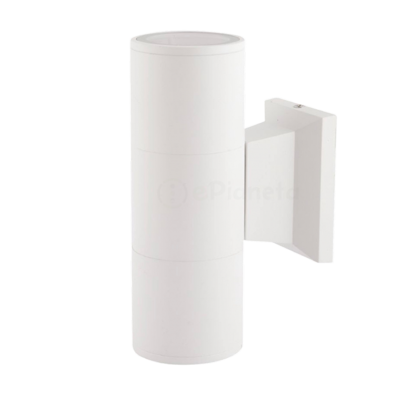 Applique da parete a cilindro per esterno luce sopra e sotto con attacco GU10 nero bianco grigio marrone