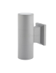 Applique da parete a cilindro per esterno luce sopra e sotto con attacco GU10 nero bianco grigio marrone
