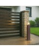 Lampione da giardino per esterno attacco lampadina E27 lampioncino moderno nero bianco marrone IP44 rettangolare