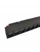 Faretto proiettore lineare barra led cob 16W nero magnetico per binario monofase 48V luce calda naturale bianca