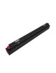 Faretto proiettore lineare barra led cob 16W nero magnetico per binario monofase 48V luce calda naturale bianca