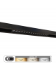 Faretto proiettore lineare barra led cob 16W nero magnetico per binario monofase 48V luce calda naturale bianca