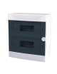 Quadro elettrico da parete centralino 24 moduli 2x12 DIN box scatola IP40 per interruttori magnetotermici differenziali