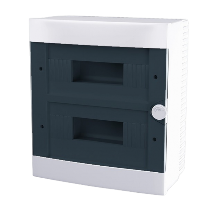 Quadro elettrico da parete centralino 24 moduli 2x12 DIN box scatola IP40 per interruttori magnetotermici differenziali