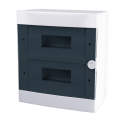 Quadro elettrico da parete centralino 24 moduli 2x12 DIN box scatola IP40 per interruttori magnetotermici differenziali