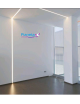 Profilo Alluminio 2M per Strisce Strip LED Barra Rigida Profilato Copertura Opaco