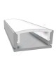 Profilo Alluminio 2M per Strisce Strip LED Barra Rigida Profilato Copertura Opaco