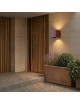 Applique da perete led per esterno a cubo marrone 12W fascio luce regolabile lampada per balcone giardino ingresso