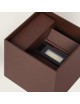 Applique da perete led per esterno a cubo marrone 12W fascio luce regolabile lampada per balcone giardino ingresso