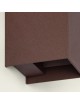 Applique da perete led per esterno a cubo marrone 12W fascio luce regolabile lampada per balcone giardino ingresso