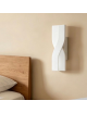 Applique led intrecciato tortora beige bianco 6W lampada da parete luce naturale bianca calda per camera soggiorno bagno ufficio