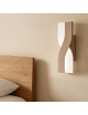 Applique led intrecciato tortora beige bianco 6W lampada da parete luce naturale bianca calda per camera soggiorno bagno ufficio