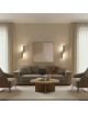 Applique led intrecciato tortora beige bianco 6W lampada da parete luce naturale bianca calda per camera soggiorno bagno ufficio