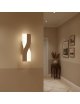 Applique led intrecciato tortora beige bianco 6W lampada da parete luce naturale bianca calda per camera soggiorno bagno ufficio