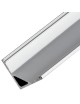 Profilo Alluminio 2M per Strisce Strip LED Barra Rigida ANGOLARE Copertura Opaco