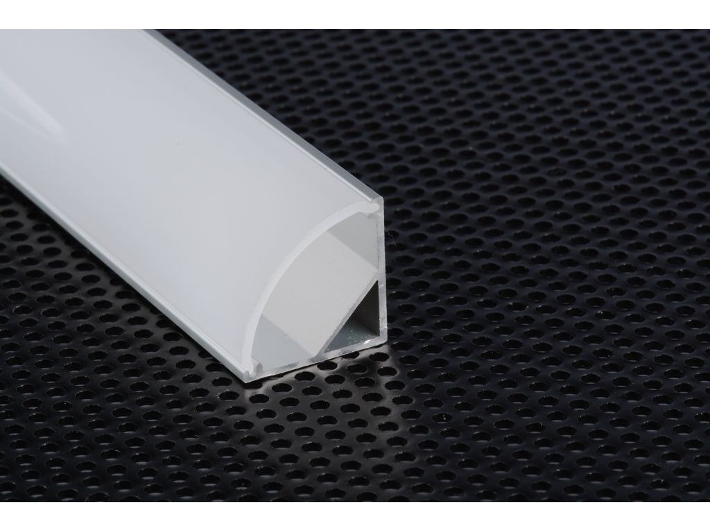 Profilo Alluminio 2mt Angolare Bianco 30°/60° X Strip Led + Cover Opaco +