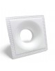 Portafaretto quadrato in gesso con foro a cono largo da incasso a scomparsa controsoffitto per faretti led GU10