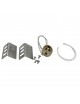 Portafaretto quadrato in gesso con foro a cono largo da incasso a scomparsa controsoffitto per faretti led GU10
