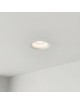 Portafaretto quadrato in gesso con foro a cono largo da incasso a scomparsa controsoffitto per faretti led GU10