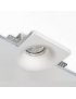 Portafaretto quadrato in gesso con foro a cono largo da incasso a scomparsa controsoffitto per faretti led GU10