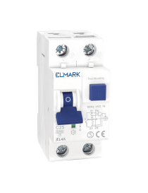 Interruttore Magnetotermico Differenziale RCBO Elettronico JEL4A 6kA 2P 30mA per Guida DIN