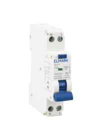 Interruttore Magnetotermico Differenziale RCBO Elettronico JEL4A 6kA 2P 30mA per Guida DIN