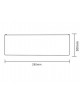 Applique da parete LED 15W tortora sabbia bianco lampada moderna rettangolare con luce sopra e sotto per interni