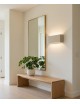 Applique da parete LED 15W tortora sabbia bianco lampada moderna rettangolare con luce sopra e sotto per interni