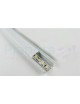 Profilo Alluminio 2M per Strisce Strip LED Barra Rigida Profilato Copertura Opaco