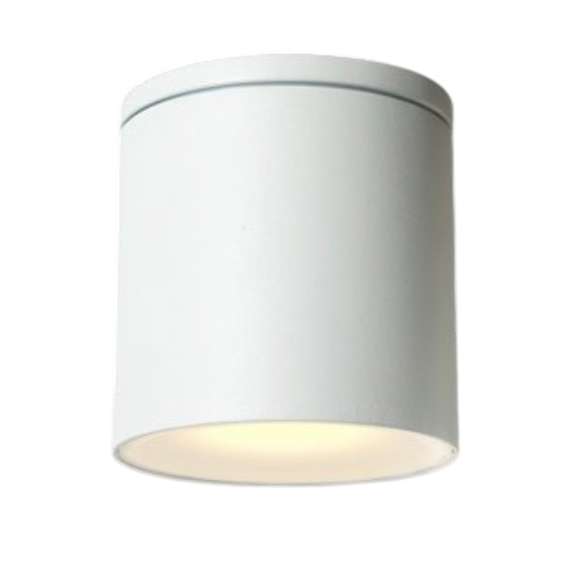 Plafoniera da soffitto per esterno a cilindro attacco GU10 lampada nero bianco marrone per balcone terrazzo ingresso