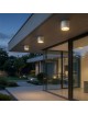 Plafoniera da soffitto per esterno a cilindro attacco GU10 lampada nero bianco marrone per balcone terrazzo ingresso