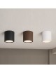Plafoniera da soffitto per esterno a cilindro attacco GU10 lampada nero bianco marrone per balcone terrazzo ingresso