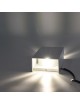 Applique led 10W bianco nero per esterno lampada da parete rettangolare luce sopra e sotto regolabile per balcone giardino 