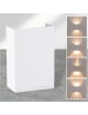 Applique led 10W bianco nero per esterno lampada da parete rettangolare luce sopra e sotto regolabile per balcone giardino 