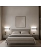 Applique da parete LED 15W tortora sabbia bianco lampada moderna rettangolare con luce sopra e sotto per interni
