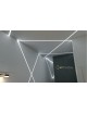 Profilo Alluminio 2M per Strisce Strip LED Barra Rigida Profilato Copertura Opaco